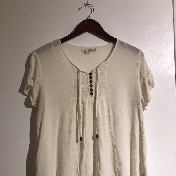 Simply Noelle Women’s blouse size L/XL (12-14) color white - Picture 7 of 9